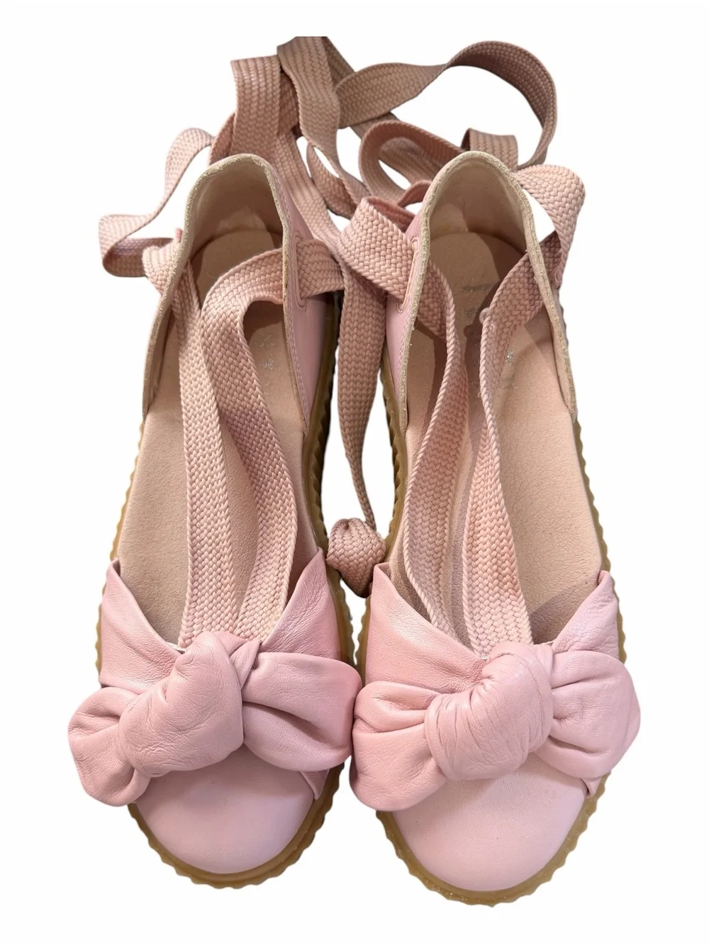 PUMA X FENTY Rihanna Bow Creeper Lace Up Platform Sneakers Shoes Pink‎ 9